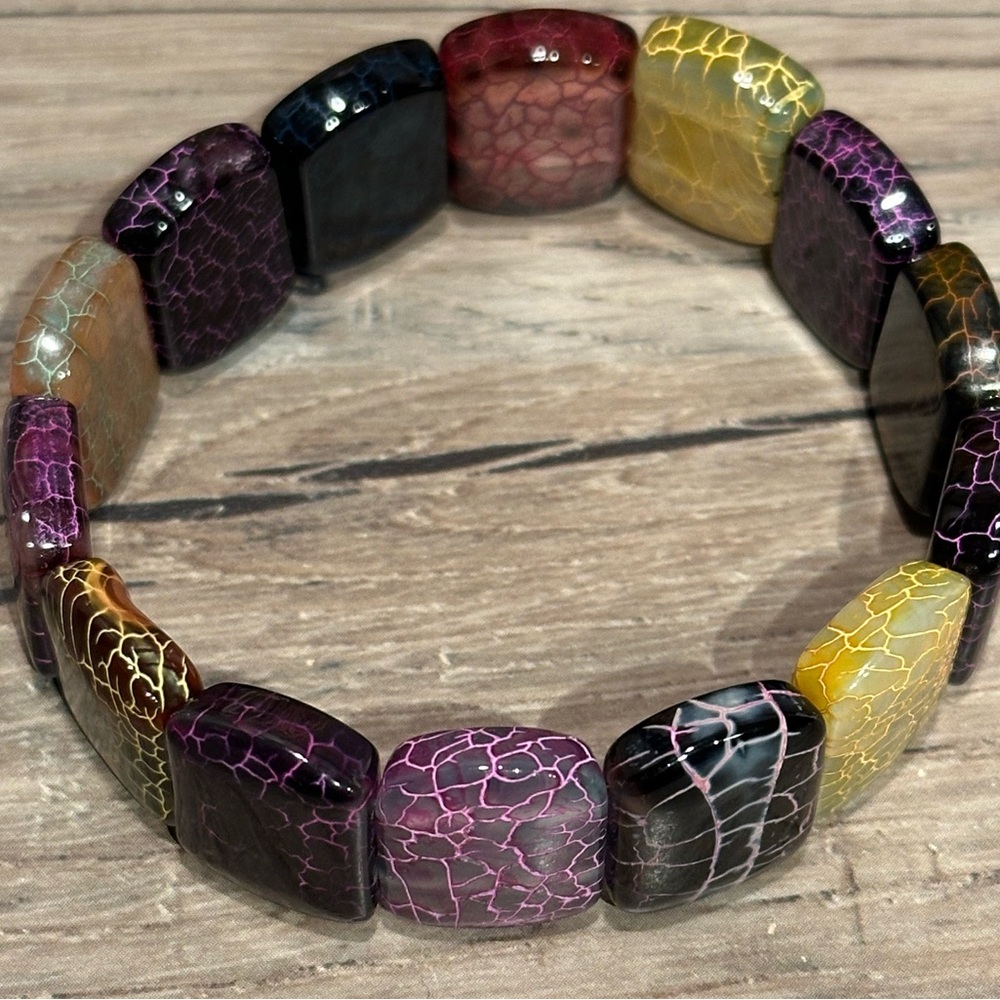 Dragon Vein Soft Bangle 19mm Panels Size 7